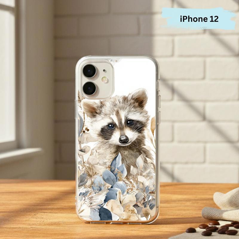 Baby Raccoon Boho Garden Soft Phone Case IPhone