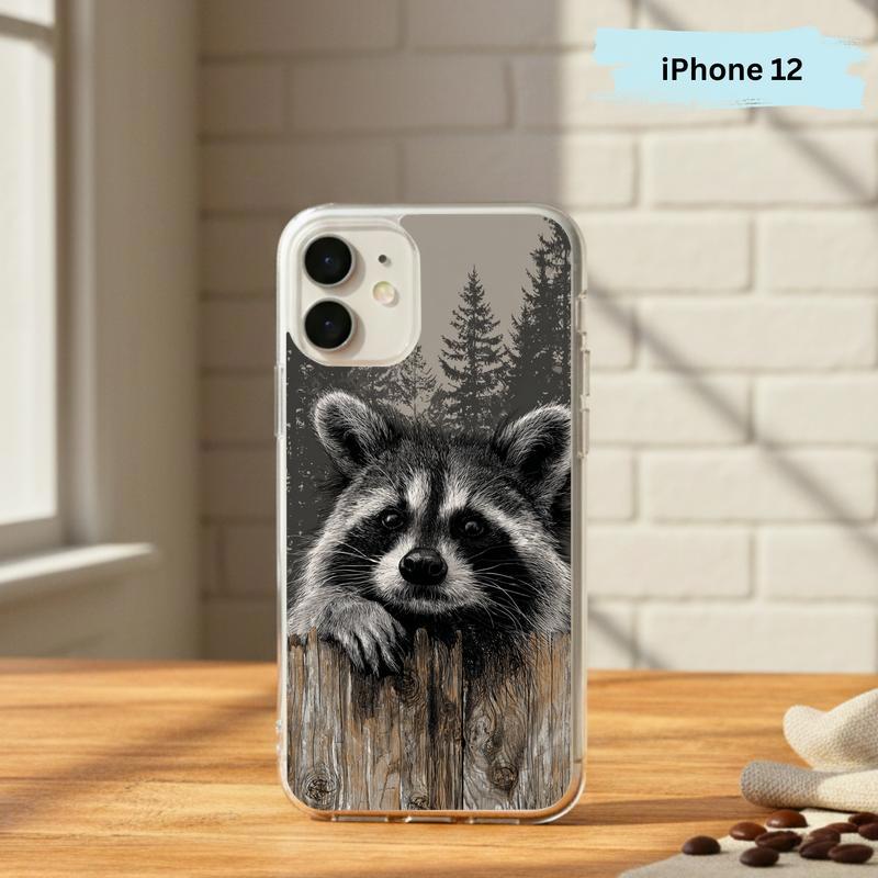 Farmhouse Woodland Sarcastic Raccoon Mood Phone Case IPhone