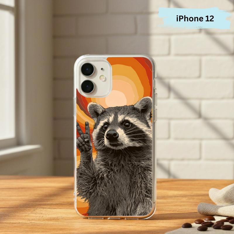 Groovy Southern Outlaw Vintage Southern Raccoon Phone Case IPhone - Raccsy
