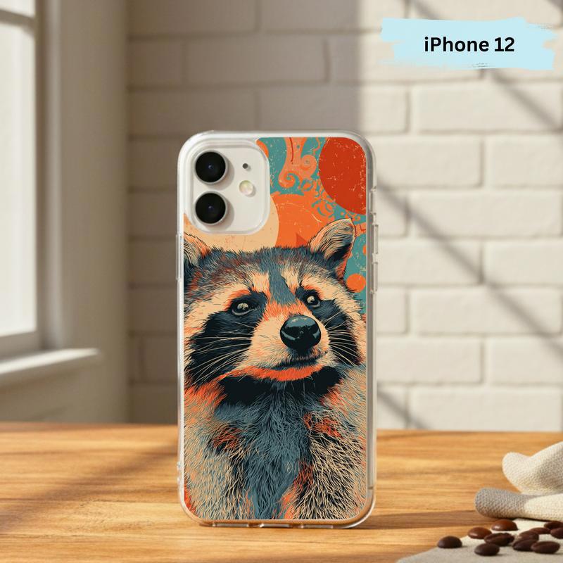 Hippy Meme Raccoon Groovy Smirk Phone Case IPhone Hippy Meme Raccoon Groovy Smirk Phone Case IPhone
