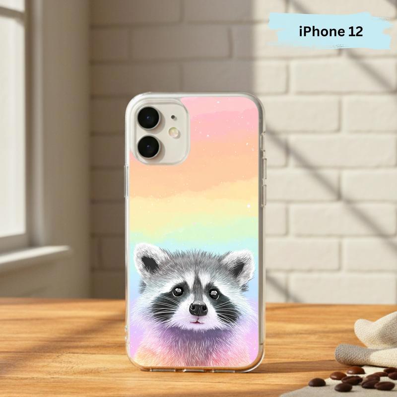 Pastel Rainbow Baby Raccoon Joy – Rainbow Raccoon Phone Case IPhone Pastel Rainbow Baby Raccoon Joy – Rainbow Raccoon Phone Case IPhone