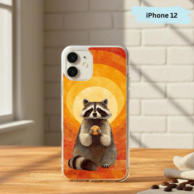 Raccoon Cookie Flower Aura Phone Case IPhone Raccoon Cookie Flower Aura Phone Case IPhone