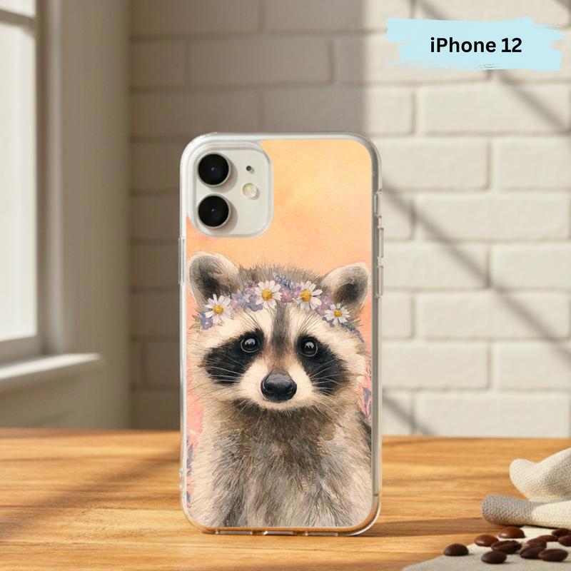 Soft Hippy Baby Raccoon Phone Case IPhone