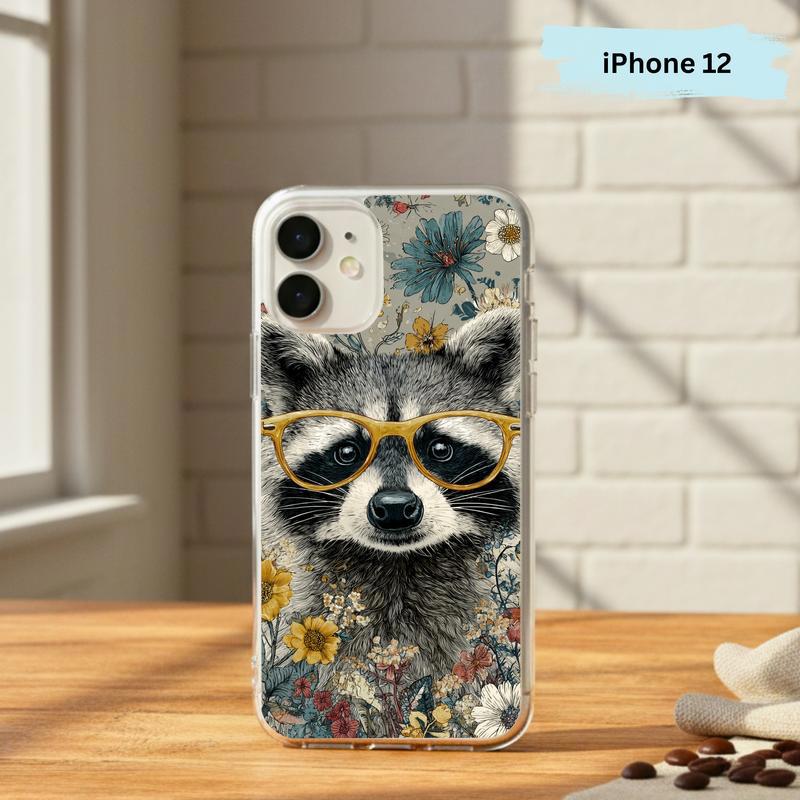 Vintage Peace Hippy Meme Raccoon Phone Case IPhone Vintage Peace Hippy Meme Raccoon Phone Case IPhone