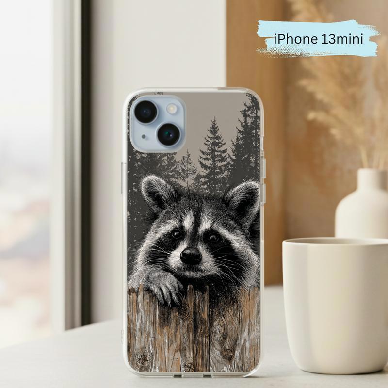 Farmhouse Woodland Sarcastic Raccoon Mood Phone Case IPhone