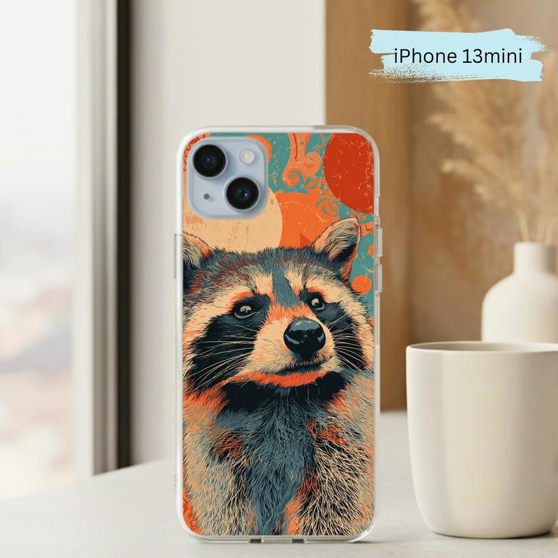 Hippy Meme Raccoon Groovy Smirk Phone Case IPhone Hippy Meme Raccoon Groovy Smirk Phone Case IPhone