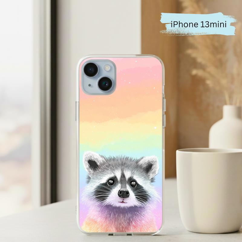 Pastel Rainbow Baby Raccoon Joy – Rainbow Raccoon Phone Case IPhone Pastel Rainbow Baby Raccoon Joy – Rainbow Raccoon Phone Case IPhone