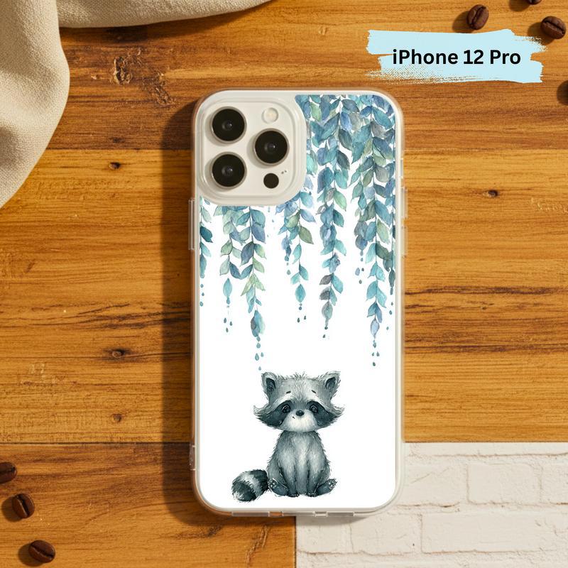 Forest Rain Baby Raccoon Phone Case IPhone