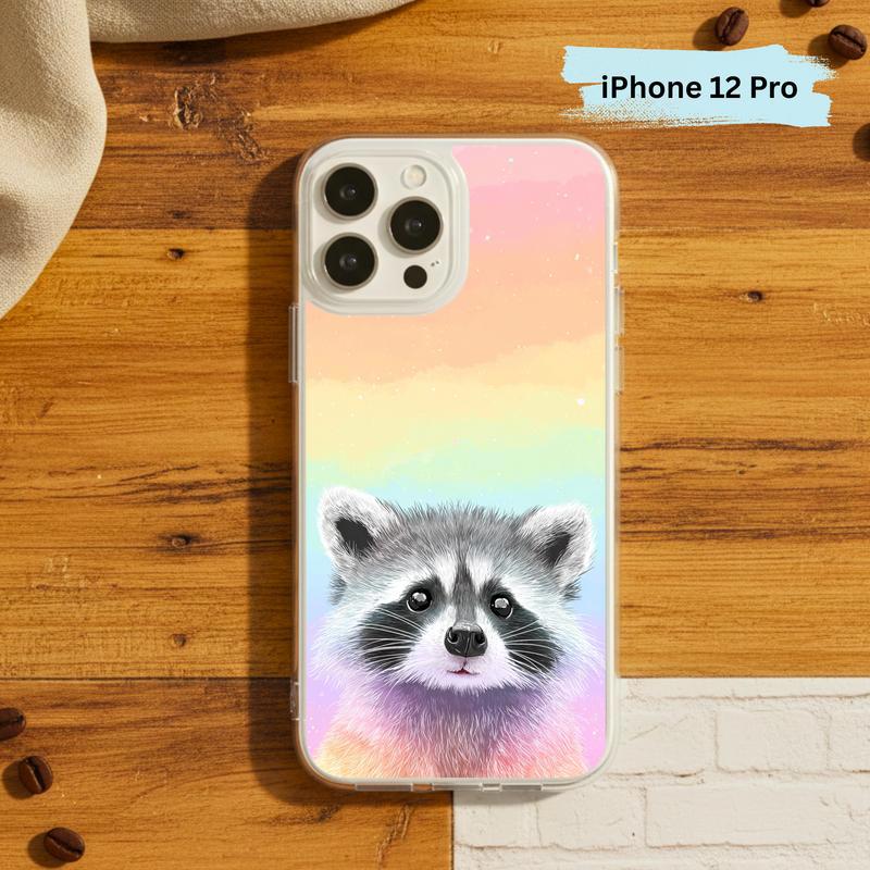 Pastel Rainbow Baby Raccoon Joy – Rainbow Raccoon Phone Case IPhone Pastel Rainbow Baby Raccoon Joy – Rainbow Raccoon Phone Case IPhone