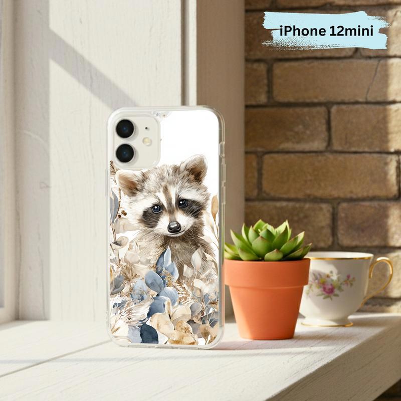 Baby Raccoon Boho Garden Soft Phone Case IPhone