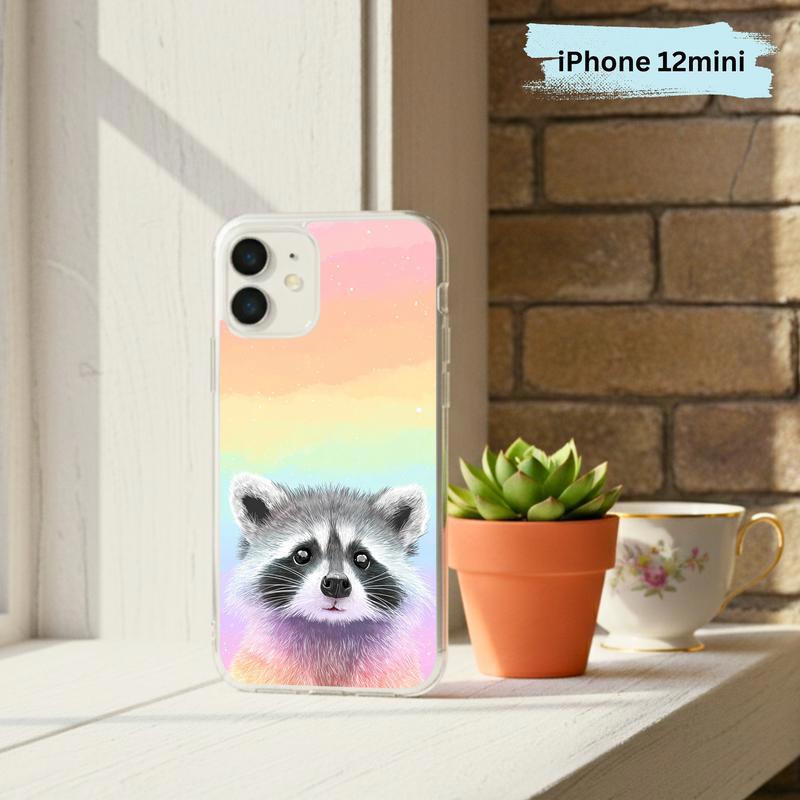 Pastel Rainbow Baby Raccoon Joy – Rainbow Raccoon Phone Case IPhone Pastel Rainbow Baby Raccoon Joy – Rainbow Raccoon Phone Case IPhone