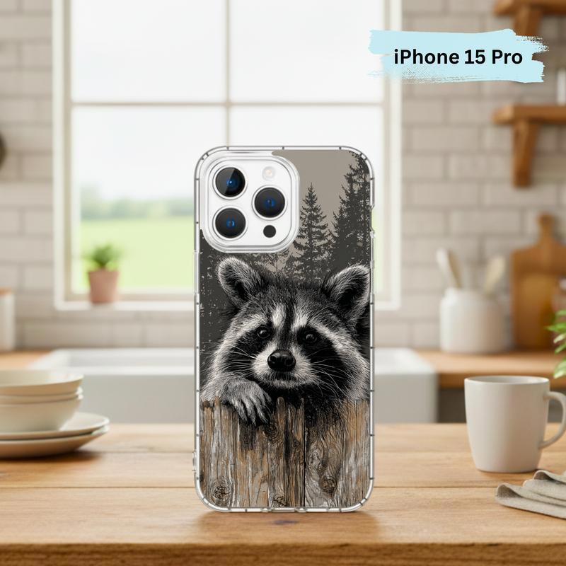 Farmhouse Woodland Sarcastic Raccoon Mood Phone Case IPhone