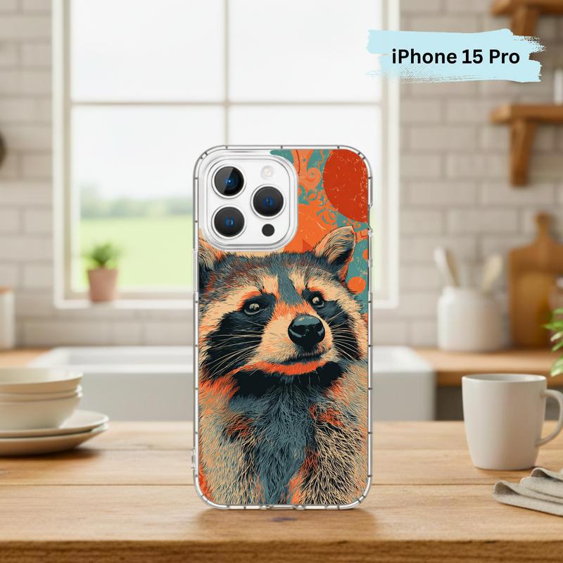 Hippy Meme Raccoon Groovy Smirk Phone Case IPhone Hippy Meme Raccoon Groovy Smirk Phone Case IPhone