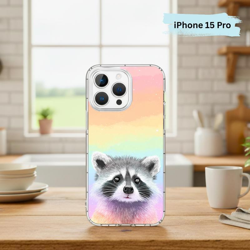 Pastel Rainbow Baby Raccoon Joy – Rainbow Raccoon Phone Case IPhone Pastel Rainbow Baby Raccoon Joy – Rainbow Raccoon Phone Case IPhone