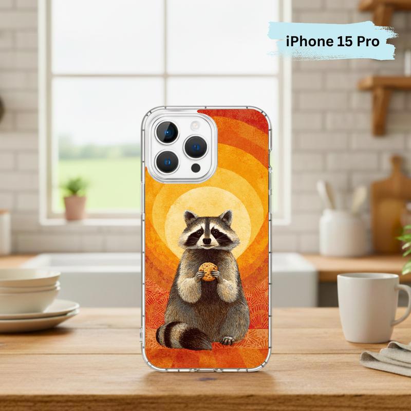 Raccoon Cookie Flower Aura Phone Case IPhone Raccoon Cookie Flower Aura Phone Case IPhone