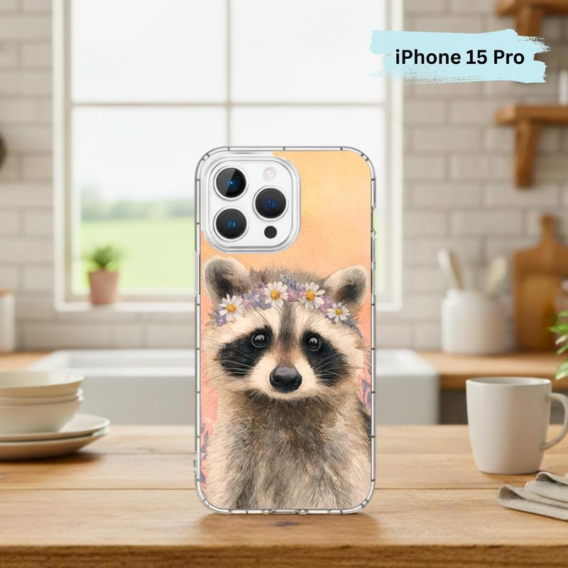 Soft Hippy Baby Raccoon Phone Case IPhone
