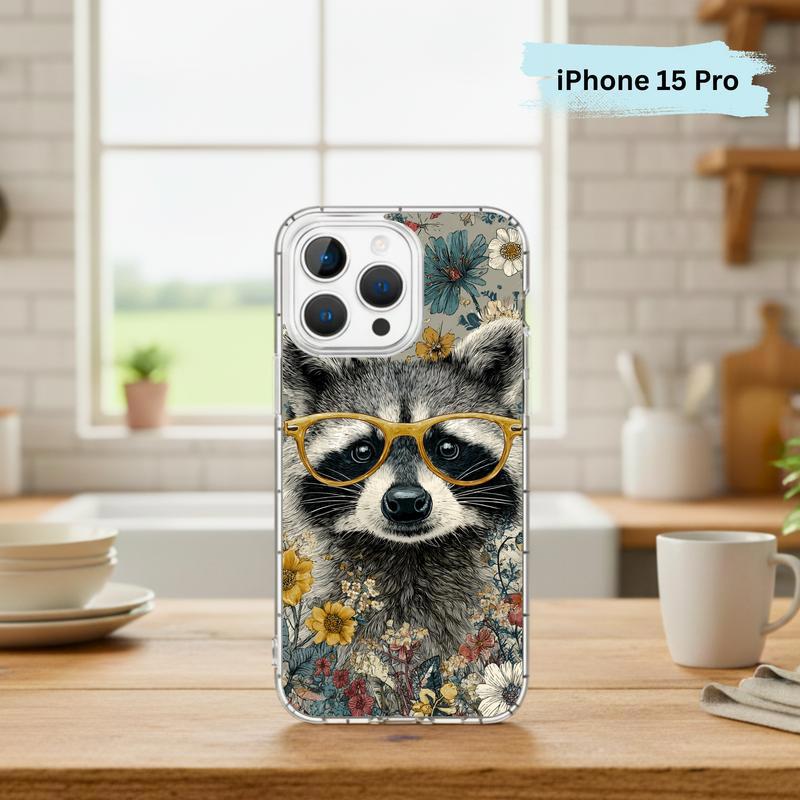 Vintage Peace Hippy Meme Raccoon Phone Case IPhone Vintage Peace Hippy Meme Raccoon Phone Case IPhone