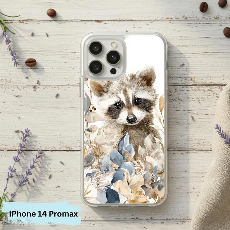 Baby Raccoon Boho Garden Soft Phone Case IPhone