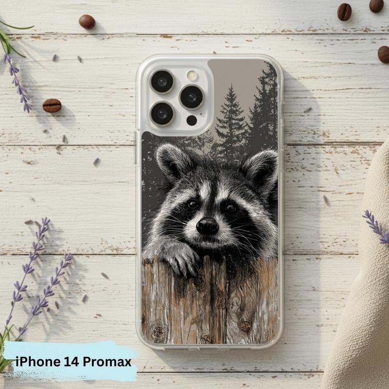 Farmhouse Woodland Sarcastic Raccoon Mood Phone Case IPhone