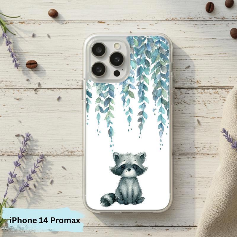 Forest Rain Baby Raccoon Phone Case IPhone