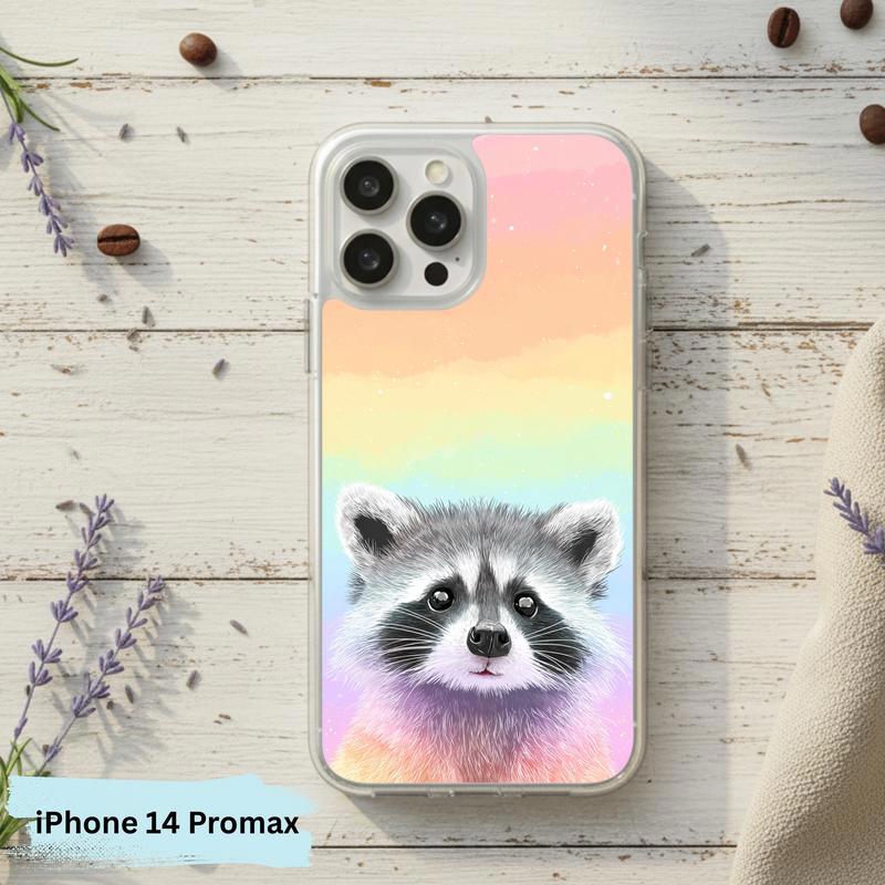 Pastel Rainbow Baby Raccoon Joy – Rainbow Raccoon Phone Case IPhone Pastel Rainbow Baby Raccoon Joy – Rainbow Raccoon Phone Case IPhone