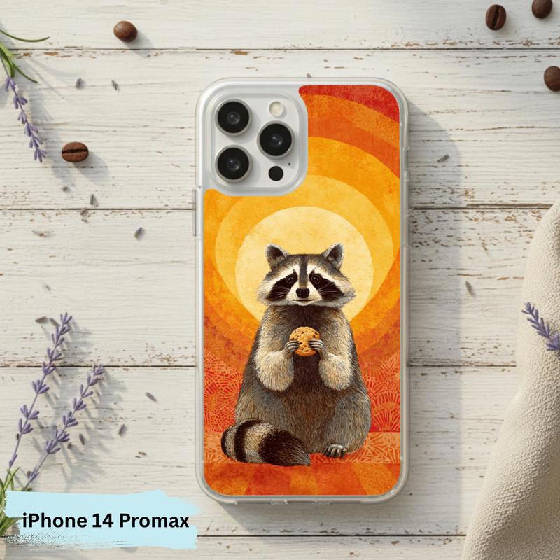 Raccoon Cookie Flower Aura Phone Case IPhone Raccoon Cookie Flower Aura Phone Case IPhone