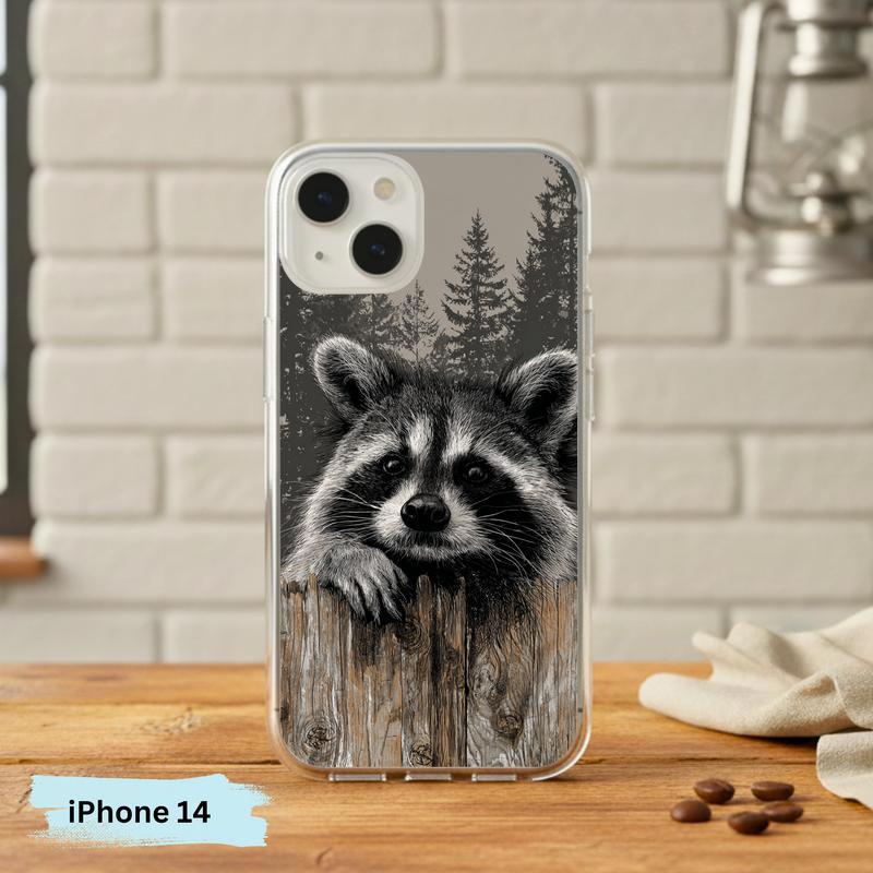 Farmhouse Woodland Sarcastic Raccoon Mood Phone Case IPhone