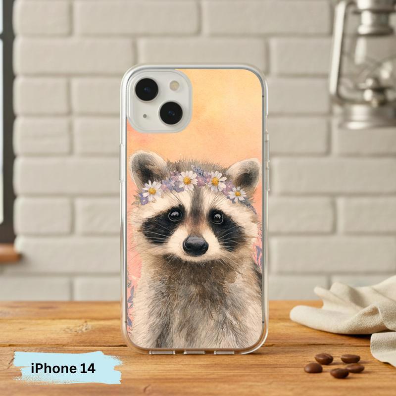 Soft Hippy Baby Raccoon Phone Case IPhone