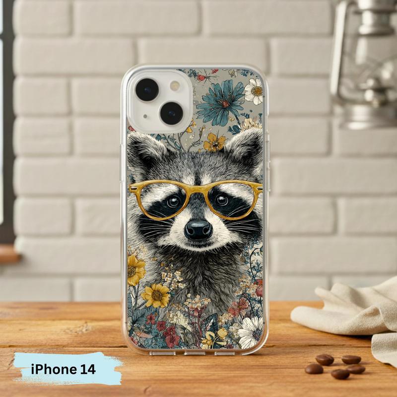 Vintage Peace Hippy Meme Raccoon Phone Case IPhone Vintage Peace Hippy Meme Raccoon Phone Case IPhone