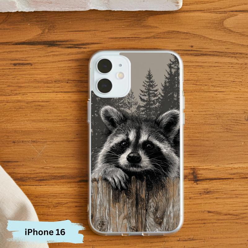 Farmhouse Woodland Sarcastic Raccoon Mood Phone Case IPhone