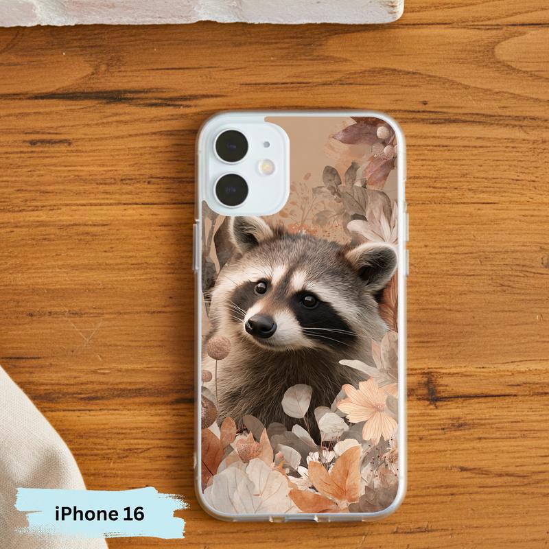 Hippy Sarcastic Raccoon Forest Aura Phone Case IPhone