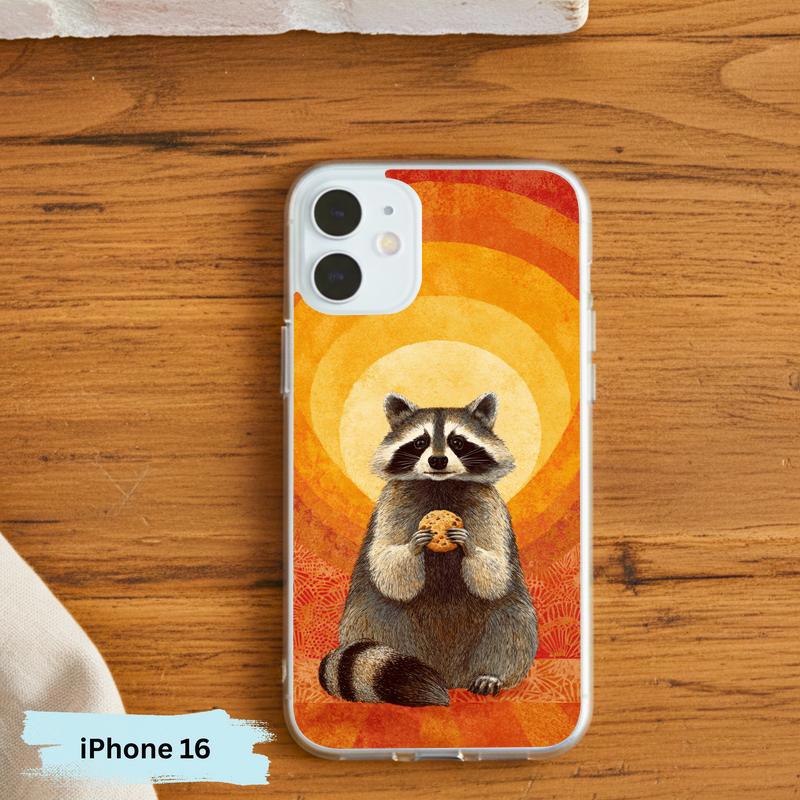 Raccoon Cookie Flower Aura Phone Case IPhone Raccoon Cookie Flower Aura Phone Case IPhone