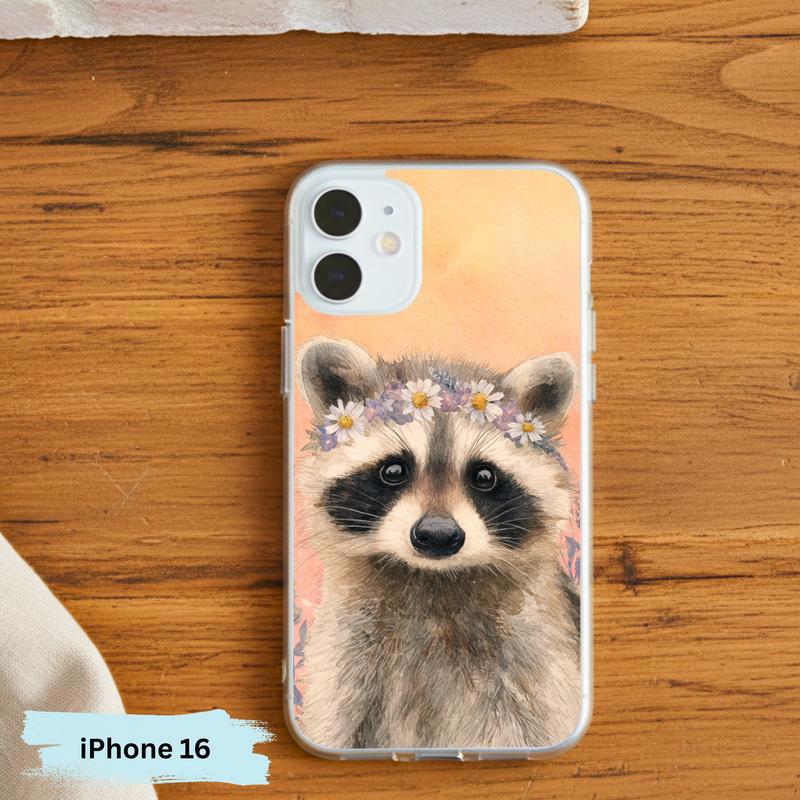 Soft Hippy Baby Raccoon Phone Case IPhone