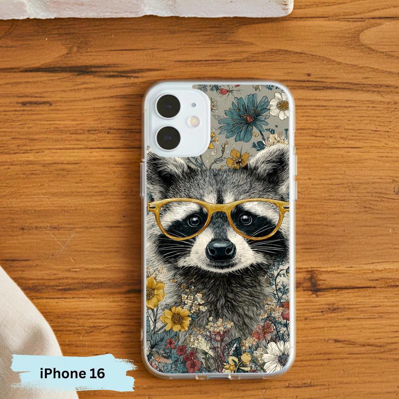 Vintage Peace Hippy Meme Raccoon Phone Case IPhone Vintage Peace Hippy Meme Raccoon Phone Case IPhone