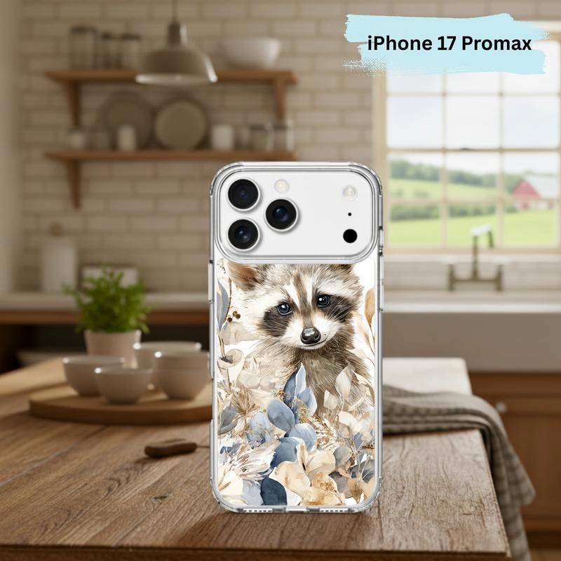 Baby Raccoon Boho Garden Soft Phone Case IPhone