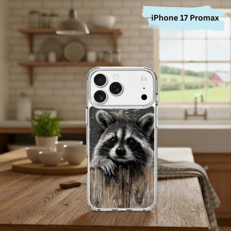 Farmhouse Woodland Sarcastic Raccoon Mood Phone Case IPhone