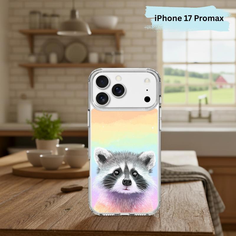 Pastel Rainbow Baby Raccoon Joy – Rainbow Raccoon Phone Case IPhone Pastel Rainbow Baby Raccoon Joy – Rainbow Raccoon Phone Case IPhone