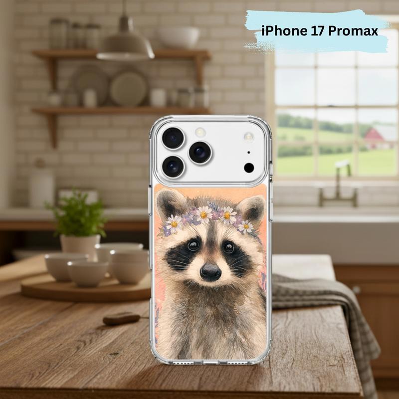 Soft Hippy Baby Raccoon Phone Case IPhone