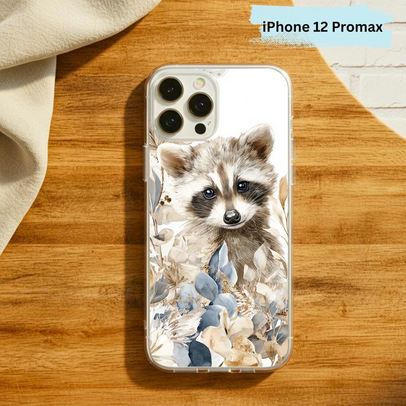 Baby Raccoon Boho Garden Soft Phone Case IPhone