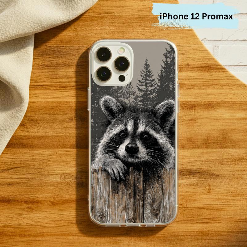 Farmhouse Woodland Sarcastic Raccoon Mood Phone Case IPhone