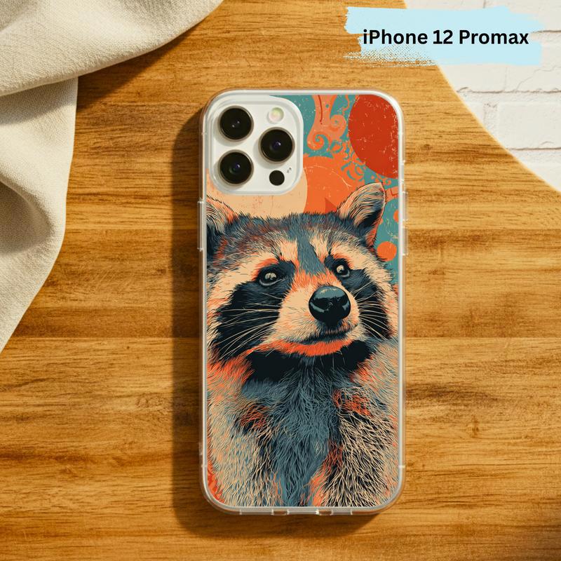 Hippy Meme Raccoon Groovy Smirk Phone Case IPhone Hippy Meme Raccoon Groovy Smirk Phone Case IPhone