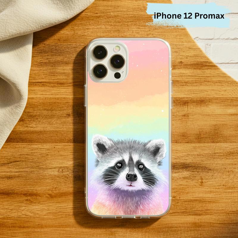 Pastel Rainbow Baby Raccoon Joy – Rainbow Raccoon Phone Case IPhone Pastel Rainbow Baby Raccoon Joy – Rainbow Raccoon Phone Case IPhone