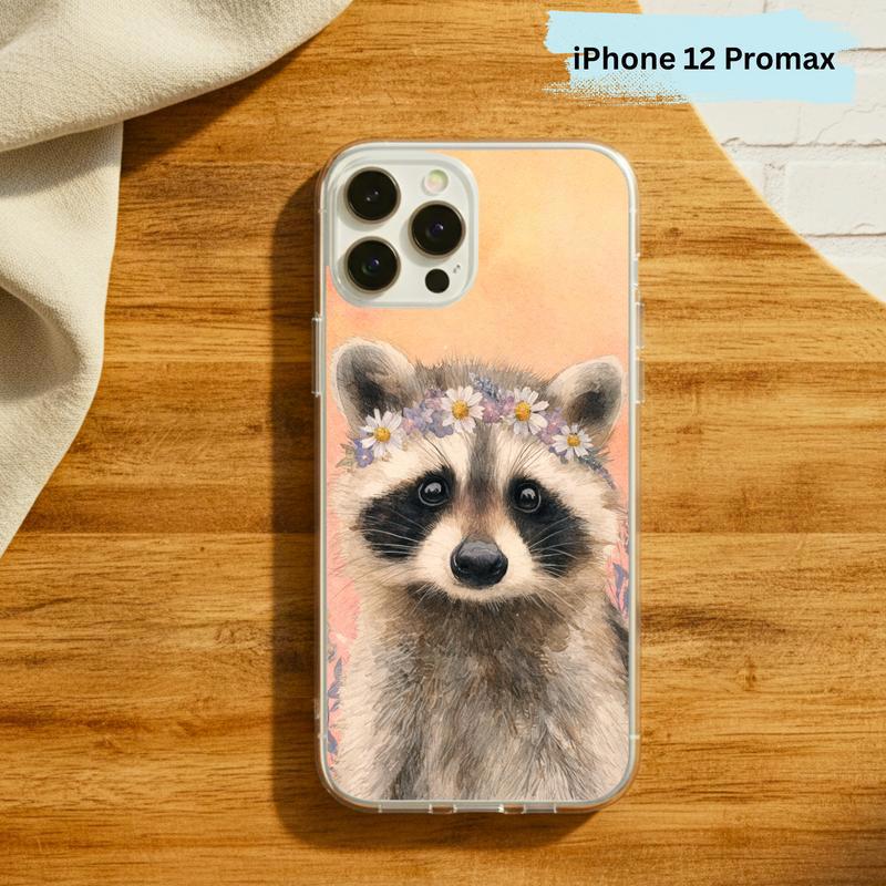 Soft Hippy Baby Raccoon Phone Case IPhone