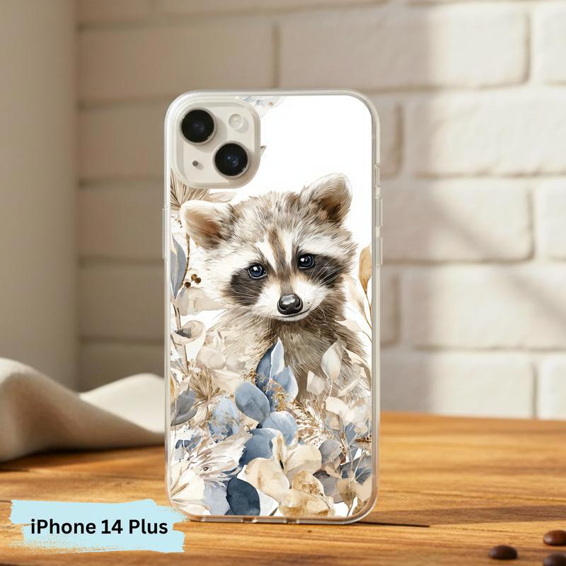 Baby Raccoon Boho Garden Soft Phone Case IPhone