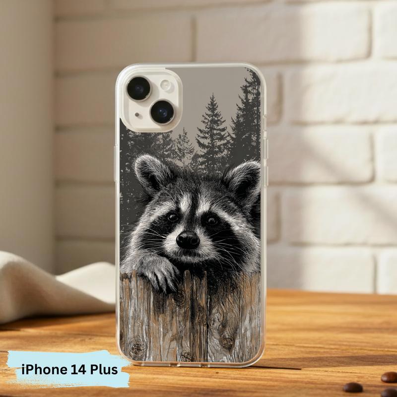 Farmhouse Woodland Sarcastic Raccoon Mood Phone Case IPhone