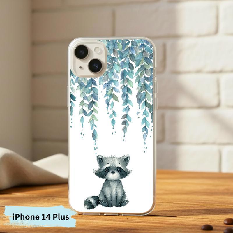 Forest Rain Baby Raccoon Phone Case IPhone