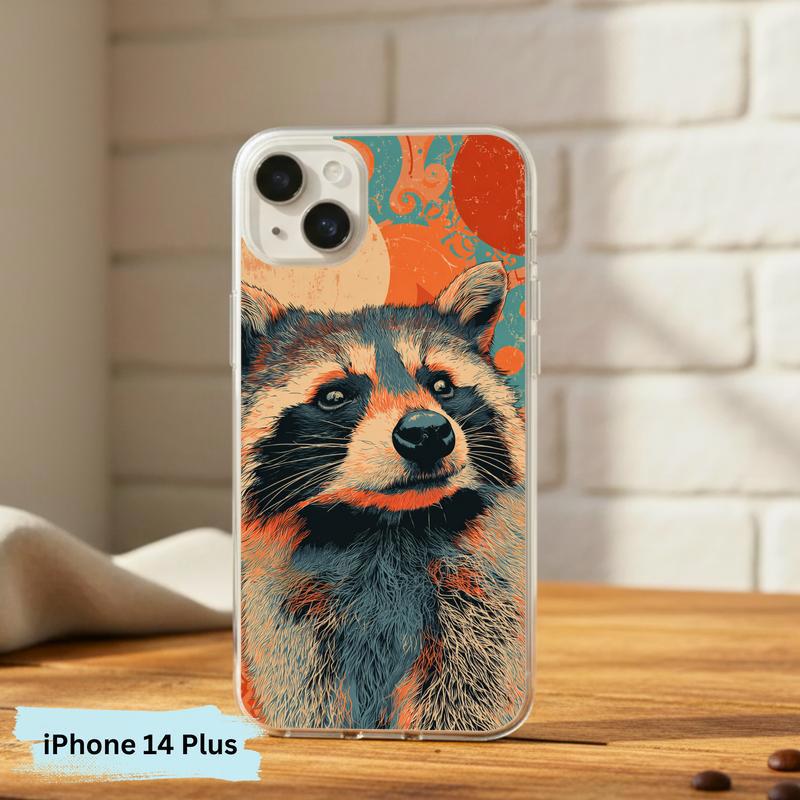 Hippy Meme Raccoon Groovy Smirk Phone Case IPhone Hippy Meme Raccoon Groovy Smirk Phone Case IPhone