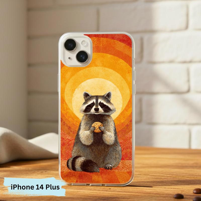 Raccoon Cookie Flower Aura Phone Case IPhone Raccoon Cookie Flower Aura Phone Case IPhone