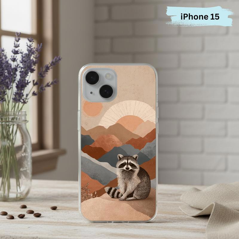Boho Desert Meme Raccoon Phone Case IPhone Boho Desert Meme Raccoon Phone Case IPhone