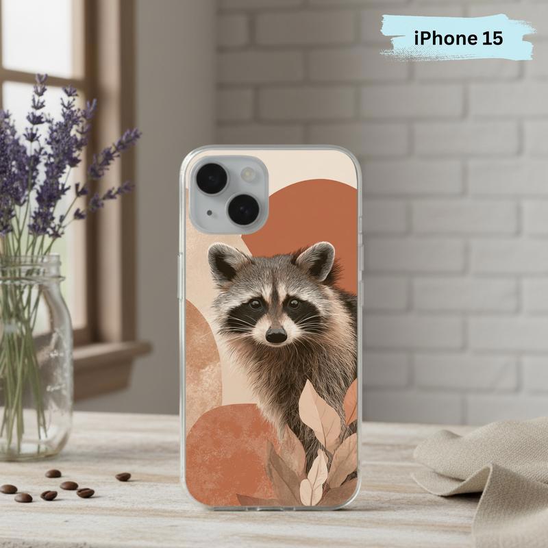 Boho Desert Meme Raccoon Close-Up Phone Case IPhone Boho Desert Meme Raccoon Close-Up Phone Case IPhone